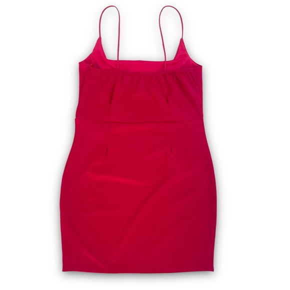 NastyGal Know Your Angles Red Mini Dress Size 10 - Picture 3 of 9